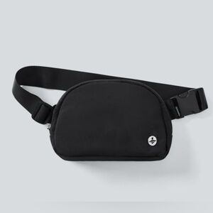 New Halara Women's Logo Waist Crossbody Nylon Bag Belt Fanny Pack Black